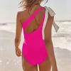 Swimwear pour femmes Sexie de maillot de bain un morceau féminin de baignade féminine Mujer Summer Beach Wear String Monokini Bathers 2024