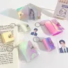 16 POCHETS MINI PHOTO PHOTO POSTE DE CARTE DE PHOTO 1/2 pouce Transparent Cartes KPOP Holder Portable Photocard Album Sackepack Keyring