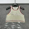 Square Neck Vest Women Shiny Sequin Top Cropped T Shirt Designer Party Sexy Vests Woman Tanks