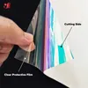 Vensterstickers 50 100 cm holografische gloed in de donkere warmteoverdracht ijzer op T-shirts kledingfilm voor cricut roll diy