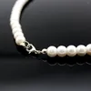 Choker Genuine White Cultured Strand 7-8mm Necklace Pearl Freshwater