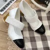 Våren ny Bow Mary Jane Famous Women Designer Luxury Anpassad importerad avancerad fårskinnsformella skor Klassiska Cowhide Sole High Heels