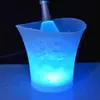 5L Ice Bucket med 6 Color Light Waterproof LED Ice Buck Bar Nightlub Light Up Champagne Whisky Beer Hucket Bars Party Decor