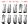 10pcs lm10luu 10x19x55mm ID = 10 mm langer Typ 10*19*55 mm lineare Kugellager -Guides Optische Achse