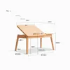 Table d'ordinateur d'étude de petite appartement en bois massif simple bureau de bureau de maison moderne bureau