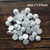 50 pezzi da 4 cm da 4 cm a mezzo round round solido polistirene in polistifoam palline di schiuma per bambini di Natale Modellazione dell'artigianato 40 mm / 1,57 pollici