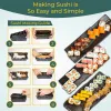 Sushi Making Kit Diy Sushi Maker met 4 vormen rijstrolvorm Japanse sushi kookgereedschap voor thuisrestaurant sushi accessoires