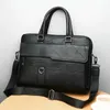 Luxury Brand Business Portcase Men Leather Handbag for Man Messenger Shoulder Bag Office A4 Laptop Crossbody Maletote Bags 240410