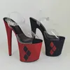 Dance Shoes Fashion 20CM/8inches PVC Upper Plating Platform Sexy High Heels Sandals Pole 017