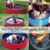 Chiens piscine nage pour les enfants en plein air estimable pliant pour chien baignade pour animaux de compagnie