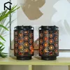 2 Pack Nordic Flower Hollow Wrought Iron Candle Holder Creative Black Aromatherapy Candle Cup Home Decoration Ornaments 240408