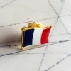 France National Flag Haftery Patches Badge Tarcza i kwadratowy styk kształtu jeden zestaw na dekoracji plecaka z tkaniną