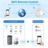 10A Tuya Wifi Socket 2 Pin Adattatore Plug Adattatore Fai da te Smart Home Pop Outlet Monitor Power Timer Work with Google Home Alexa