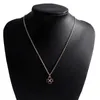 Pendant Necklaces Simple Style Black Color Enamel Clover Necklaces Pendants for Women Girl Femme Bijoux Colar Valentines Day Trinket 240410