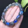 Link Bracelets Natural Grey Moonstone Bracelet Crystal Reiki Healing Stone Fashion Jewelry Holiday Gifts For Women 1PCS