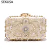 Satin Vintage Style Diamonds Wedding Bridal Day Clutch Party New Arrival Evening Bags Shoulder Chain Handbags