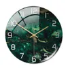 Wall Clock New Listing Round Marble Three-Dimensional Clock Home Decorations For Living Room Kitchen Bedroom And Office 30CM