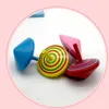 10/20pcs Wooden Spinning Tops Classical Painted Peg-Top Gyro Toys Desktop Educational Toys For Children Kids Gift