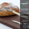 Walfos Arc de pain européen couteau incurvé à pain à la baguette de style occidental Baguette Pâque Bagel Bagel Home Kitchen ou Restaurant Tools