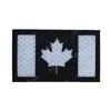 PVC Reflective Canada Flag Canadian Flags IR Patches Military Tactical Patch Rubber Biker Fastener Badges For Cap Clothes