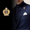 Broszki koreańsko -mody broszka broszka męska garnitur płaszcz kołnierz kołysać kryształowy kryształowy stanik biżuterii Prezenty dla kobiet