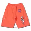 Jean violet pantalon supérieur shorts de marque Summer Fashion Limited orange rouge imprimé à imprimé 925 argent plaqué même avec le logo original