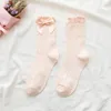 Chaussettes de femmes 1 paire Ruffle Lolita Bow Cosplay Costumes accessoires