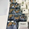 Aksesuarlar Kişiselleştirilmiş Tasarım Black Golden Dragon El Yapımı Keycap FPR Mekanik Klavye Reçinesi Key Kapağı Erkek Tatil Hediyesi