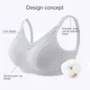 Bras 6052 Il seno in silicone forma seno finto reggiseno mastectomia con tasche per protesi mammario artificiale senza anello in acciaio 240410