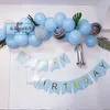 2019 New Baby Shower Boy Girl Decorations Set Table Signe Banner Banner Ballons Event Party Forniture Kawaii Forniture di sfondo