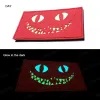 Funny Lovely Cut Wonderland Cat Face Eyes Glow In Dark Luminous Patch APPLIEQU BADGE For Uniform Backpack Hats Helmet