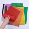 5sheets/Bag Foamiran Sponge Glitters Foam Paper 20x30cm Craft Paper Gold Spong Paper Powder Handmited Paper Crafts Decor Diy Gift