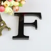 # 15cm Black / Gold / Silver 3D Miroir LETTRES ANGLAIS AUGMANDES Autocollants muraux pour le logo ALPHABET MARIAGE LOWES LOTTES MUR DÉCOR HOME