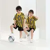 Soccer Jerseys Saudi Jeddah United Yellow Club 9 Football Jersey Children's Digital Print Size 14-30