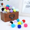 10/100 stcs kleurrijke pluche ball kat speelgoed molaire beet resistent bouncy ball interactieve grappige kattenballen kauwspeelgoed huisdieren benodigdheden