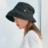 Donna lavata in cotone in avanti bordi del cappello di secchio per cappello springsummer giapponese in stile industriale bacino retrò Caps240410