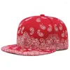 Ball Caps 2024 Fashion West Coast Acrondati Flower Printing Cap Snapback Sun Sun Men Woman Baseball Hat Regolable