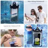 Waterdichte telefoonzak Lucht zwevend zwemtas River Treking Duikstrand Zwembad Zegen badkamer Case Tas 7 inch