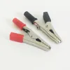 Crocodile Clip 10st/Lot Crocodile Clip 50mm Plastic Handle Test Probe Metal Alligator Clips Connector Socket Batteripropp