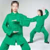 Summerspring 22 Molor Unisex Yüksek Dereceli Keten Wudang Tai Chi Suits Kungfu Dövüş Sanatları Üniformaları Taiji Giyim Setleri Mavi/Turuncu