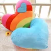 豪華な人形かわいい虹のハート型のぬいぐるみおもちゃかわいいぬいぐるみソフトカップル枕クッションホームデコレーションガールフレンドギフトJ240410