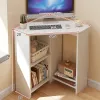 Home Desktop Computer Tuisks Small Apartment Desk Triangle Study Bureau de bureau d'angle Bureau de bureau Home Room Chambre Écriture Pincées