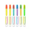 1pc Highlighter Pen 2 Farbe in 1 fluoreszierenden Markier