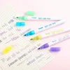 Haile 12 Färg 0,7 mm Dreamline Dubbel linjer Konturkonstmarkörer Pen Highlighter Sketching Diary Scrapbooking Kids Christmas Gift