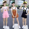 2023 Summer Children Clothes Set New brodery Jeans Denim Shorts Kids Kid Sautpuit pour Girl School 5 6 7 8 10 11 12 ans