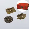 Antique Messing Holzhülle Hasp Vintage Dekorative Schmuck Geschenkbox Koffer