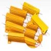 5PCS 100W 50W 25W 10W Aluminum Power Metal Shell Case Wirewound Resistor 0.1~10Kohm 1 20 200 500 1K 10K resistance load resistor