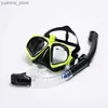 Maschere per immersioni per lo snorkeling maschera attrezzatura per immersioni per immersioni per immersioni con tubo di nuoto anticogging antidegretto di occhiali a silicone morbido impermeabile Y240410