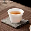 2pc/set tatlı beyaz porselen master tek fincan el yapımı seramik ev kung fu çay seti çay bardağı sürahi tek küçük kokulu fincan