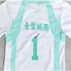 Haikyuu Kageyama Tobio Aoba Johsai Koushi Sugawara Oikawa Tooru Cosplay Costume Kneepads 유니폼 고등학교 배구 풀 세트